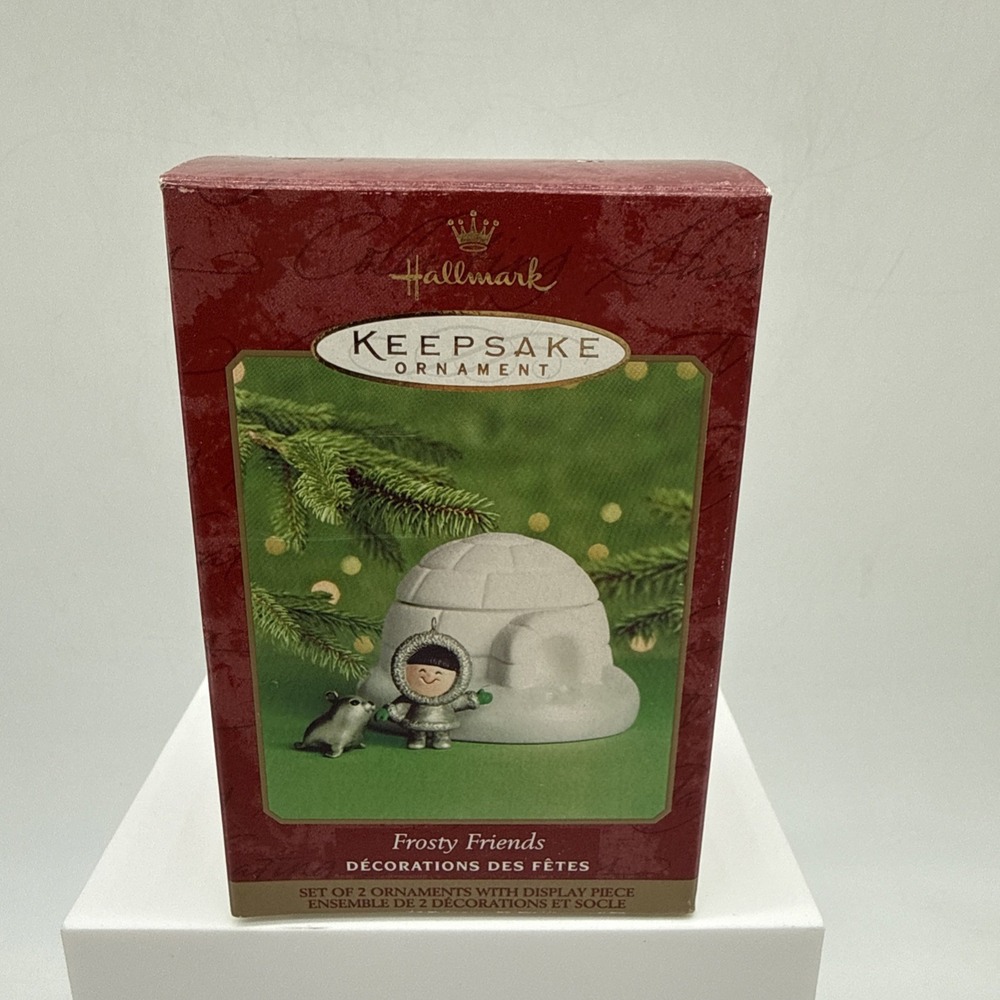 2000 Hallmark Frosty Friends Eskimo Keepsake Christmas Ornament - Used
